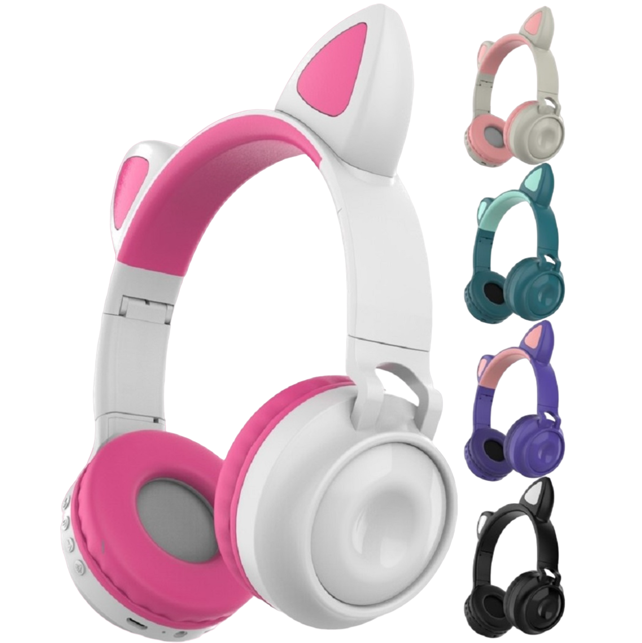Super Audífonos de Gato BLUETOOTH LED Z