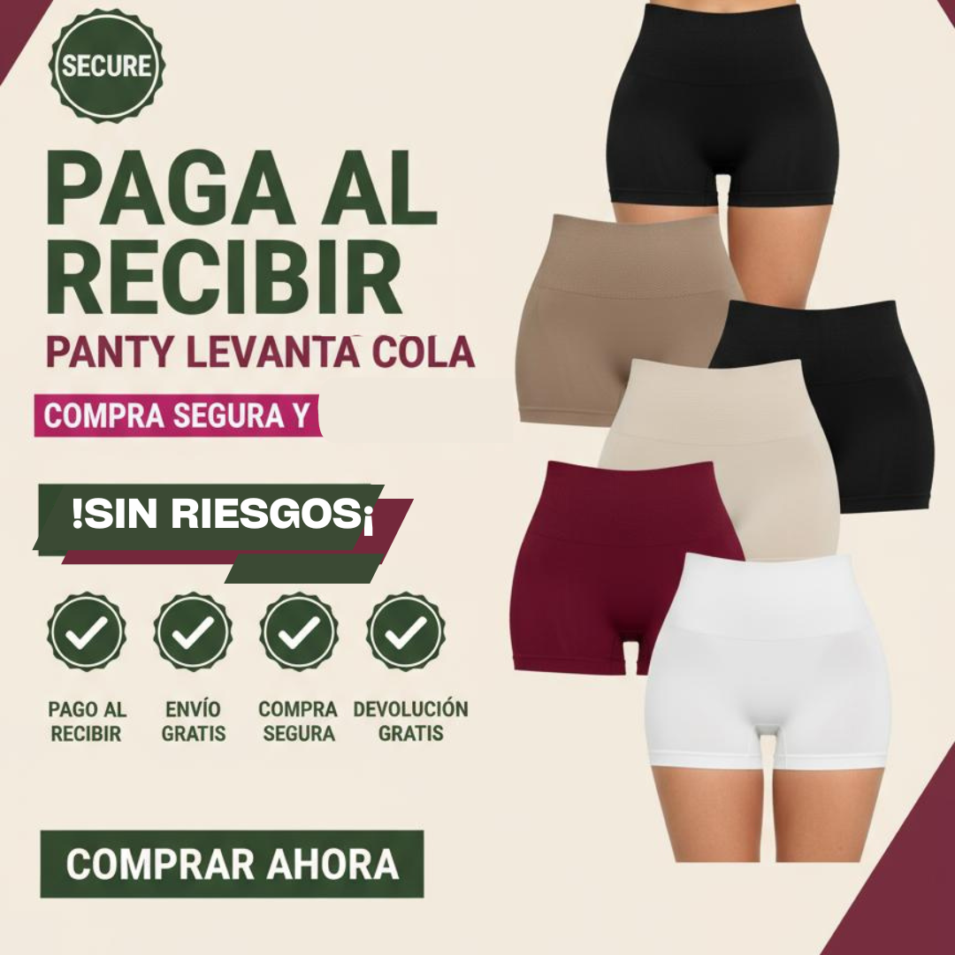 Panty Levantacola con Faja Premium – Realce Natural, Comodidad Total