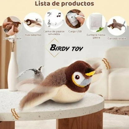 BirdyToy™ – El pájaro interactivo que hará volar la diversión de tu mascota