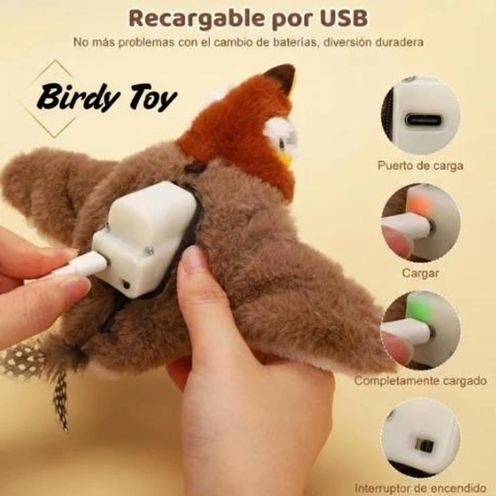 BirdyToy™ – El pájaro interactivo que hará volar la diversión de tu mascota