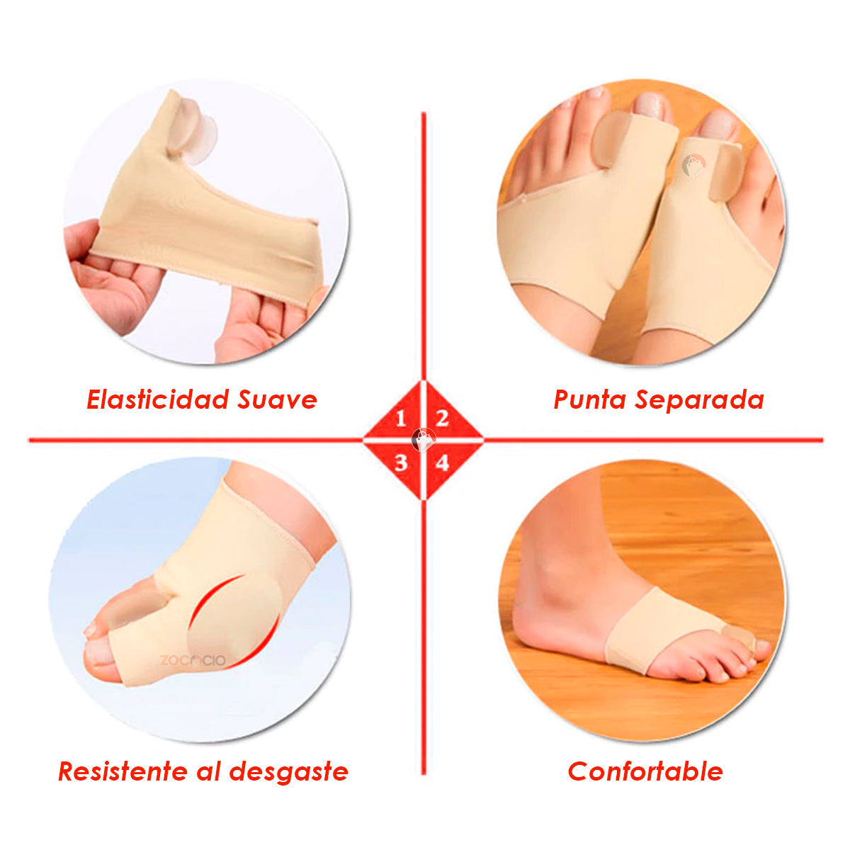 Corrector ortopédico de juanetes